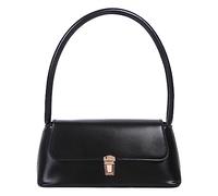 GETBSTOOP Women Retro Tote Bag Portable Vintage Casual PU Leather Solid Color Simple Handle Shoulder Bag Handbags