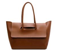 GETBSTOOP Women Simple Shopping Bag Large Capacity PU Leather Stylish Square Bag Solid Color Minimalist Shoulder Tote Bag Retro Messenger Bag