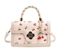 GETBSTOOP Women Sweet Cherry Crossbody Bag PU Leather Fashion Small Satchel Bag Adjustable Strap Fashion Tote Female Daily Commute Bag