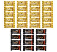 Getbuzzing Chocofudge and Banana Bundle Oat Nutrition 32 Bars Total - Nut Free, Gluten Free, Vegetarian - Safe for schools, Protein and Energy Range Mixed Bundle - Supports Pre and Post workout Sports