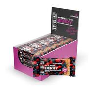 Getbuzzing Nut Free Oat Flapjack Healthy Snack & Energy Bars - Running,Gym, Cycling - Breakfast Snack - Made in the UK - Berry Pack of 20