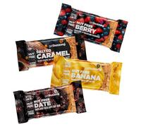 Getbuzzing Nut Free Oat Flapjacks - Gluten Free Healthy Snacks - Energy Bars For Running, Cycling, Gym - Pack of 4 x 62g (Assorted Pack)