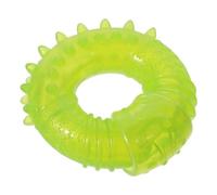 GetCoupon Green Puppy Chew Toys, Teething Rings Multi-Function Soothe Sore Gums Stimulating Puzzle Toy