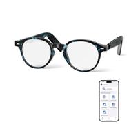 GetD AI Bluetooth Glasses, Smart Audio Eyeglasses & Open-Ear Earbuds & AI Assistant Powered by ChatGPT, Translation, Meeting Memos 3 in 1 for Men & Women (Tortoise Frame + Photochromic Lens)
