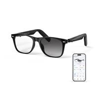 GetD AI Glasses for Men & Women, Smart Glasses Powered by ChatGPT, AI Real-time Translation, Bluetooth Sunglasses (Black Frame+Photochromism Lens)
