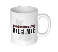 getDigital 12544 Schrödingers Cat Ceramic Mug for Nerds and Geeks Mug, White, 10 x 10 x 10 cm