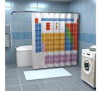 getDigital Periodic Table Shower Curtain - Anti-Bacterial Shower Curtain made from Polyester - 180 x 200 cm