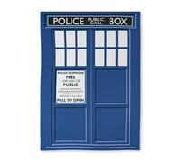 getDigital Police Call Box Dish Cloth - Blue Kitchen Towel for Geeks and Science Fiction Fans - 100% Cotton, Absorbent and Machine Washable