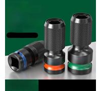 Getdoublerich 1/2 3/8 1/4 to 6.35mm Hex Socket Adapter for Impact Wrench, Quick-Release Lock, Forged Metal Converter for Electric Pneumatic Tools