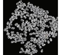 Getdoublerich 100Pcs Fishing Beads Transparent Double Cross Hole Clear ABS Stopper Beads for Rig Building, 4.7x6mm & 5x8mm Mixed Sizes, Pink/Luminous Green