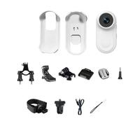 Getdoublerich 1080P Mini Action Camera, Long Battery Life & Portable VloggingS Essential Pet Camera For Vlogging Outdoor Travel Skiing And Riding(White)