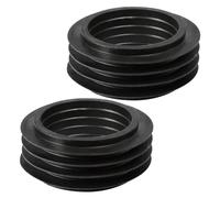 Getdoublerich 2 Pack Rubber Cone Seal for Geberit Low Level Flush Pipe, 42mm Internal Bend Gasket 119.668.00.1, Black