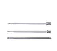 Getdoublerich 200mm Socket Adapter Extension Bar, 1/4" Hex Shank to 1/4 3/8 1/2 Drive, Chrome Vanadium Steel for Drill & for impact Driver