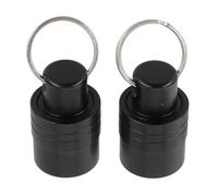 Getdoublerich 2pcs SDS Shank Screwdriver Bits Holder Extension Bar, Aluminum Alloy Drill Bit Storage Keychain for Electric Drivers, Black