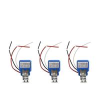 Getdoublerich 3 Pack AC 220V 10A Photocell Light Sensor Switch, Auto On Off Dusk to Dawn Controller for Street Garden Highway Farm Park, Blue White