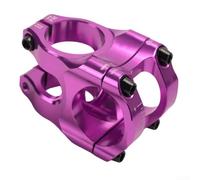 Getdoublerich 31.8mm CNC MTB Stem Lightweight Hollow Bike Stem Handlebar Riser For Mountain/Road/BMX Bicycles, 0 Degree Light Alloy Stem (50mm)(purple)