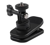 Getdoublerich 360° Rotating Backpack Clip for Insta360 X5/X4, Magnetic Camera Mount with Stable ABS Grip, Vertical Horizontal Holder for Hiking Skiing Cycling, Black