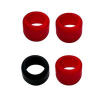 Getdoublerich 4 Pack 1/4" Hex for impact Driver Bit Protective Rubber Boots, Wear-Resistant Sleeve Cover for Dewalt and Most Brands, 13mm Inner Diameter