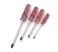 Getdoublerich 4 Pieces Y-Shaped Screwdriver Set, Non-Slip Handle Tri-Wing Drivers Y0 Y1 Y2 Y3, Chrome Vanadium Steel for Furniture and Toy Repair