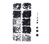 Getdoublerich 500PCS Conductive Rubber Pads Repair Kit, Silicone Keypad Buttons Assortment 1.5-8mm for Remote Control, Calculator, Gaming Console Repair