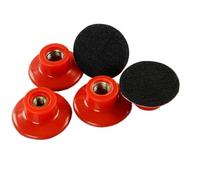 Getdoublerich 50mm 2-Inch Sanding Disc Backing Pad with M10 Thread, Compatible with for m14 Polishers, Quick Change Hook and Loop for Car Polishing Buffing Pads, Red