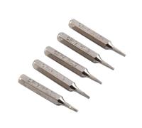 Getdoublerich 5Pcs H4 x 28mm Small Hex Screwdriver Bits, High-Strength Steel 4mm Shank for Electric Drill & Tools (Sizes H0.7-H4)
