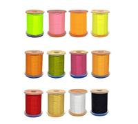 Getdoublerich 70D Fly Tying Thread 100m Fluorescent Nylon Yarn for Fly Fishing Hooks, DIY Bait Body Material with Standard Spool