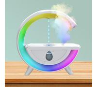 Getdoublerich 800Ml Anti-Gravity Mist Humidifier, With Bluetooths Speaker, 7-Color Night Light, Quiet Air Humidifier For Home And Office With Levitating Water(White)