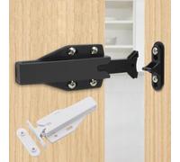 Getdoublerich ABS Push to Open Touch Release Door Catch Latch for Handleless Cupboard Cabinet Drawer, Strong Plastic Hinge Catch in White or Black