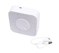 Getdoublerich Air Quality Tester, FOR Tuya WiFi 6 In1 Air Quality Tester Temperature/Humidity Tester Voice Control(A)