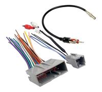 Getdoublerich Car Radio Wire Harness Connector and Antenna Adapter for Ford 2008-2013, for mustang 2006-2009, for mercury 2006-2010, ISO Audio Tail Line