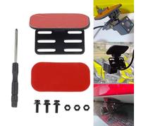 Getdoublerich Car Rear View Camera Bracket for Dash Mirror Mount - ABS Backup Camera Holder, Fit for Reverse Parking Cameras, Black + Red, 5.6 x 3 cm (Red) / 4.7 x 2.7 cm (Black)