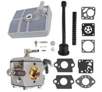 Getdoublerich Chainsaw Carburetor Kit Compatible with 030 031 032 030AV 031AV 032AV, Replacement for 1113 120 1602 1603, Metal Plastic Repair Set