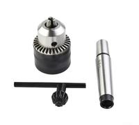 Getdoublerich Chuck, 5/64 inch to 1/2 inch Mini Metal Lathe Tailstock Drill Chuck Tool with MT2 for MORSE Taper Spindle