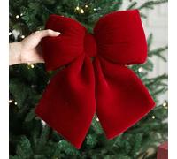 Getdoublerich Classic Red Bows for Christmas Trees and Decorations Choose from 3 Sizes (M)