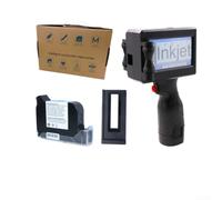Getdoublerich Date Coder Printer 12.7mm Portable Handheld Unit with 42ml Cartridge for Batch Number Counter Marking on Flat Curved Surfaces All Materials