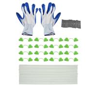 Getdoublerich DIY Fiberglass Support Rings, Plant Greenhouse Growth Hoops, Stability Framework Kit for Garden Tunnel Protection