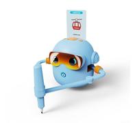 Getdoublerich Drawing Robot For Kids, Interactive Educational Drawing Robot For Kids Fun, With Voice Interaction 100 Learning Word Cards, Suitable For 5+ Year Old Boys Girls(Blue)
