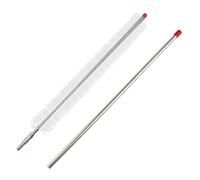 Getdoublerich Dryer Vent Cleaning Brush, 330mm Flexible Stainless Steel Lint Remover Tool for Refrigerator Coils and Hard to Reach Spaces, Silver