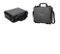 Getdoublerich Explosion-Proof Safety Case for Antigravity A1, Portable ABS Storage Box with Shoulder Strap, Impact-Resistant Hard Shell for Outdoor Travel, 33x28x12cm, Black