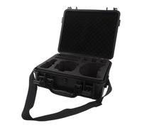 Getdoublerich Explosion-Proof Safety Case for Antigravity A1, Portable ABS Storage Box with Shoulder Strap, Impact-Resistant Hard Shell for Outdoor Travel, 33x28x12cm, Black