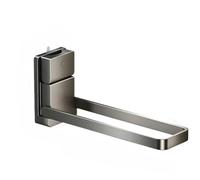 Getdoublerich Folding Towel Rack, Bathroom Wall-Mounted Drain Holder for Household Towel Storage, Space Saving