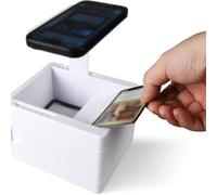 Getdoublerich for mtg Card Scanner for The Gathering, Fast Digitizer Box Compatible with for manabox App, Compact ABS Desktop Scanner for TCG Collection Management, White