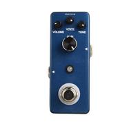 Getdoublerich For Rowin Guitar Overdrive Pedal, Low Distortion Dumble Tone Effect with True Bypass, Voice Dial, Zinc Alloy Shell, Blue