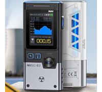 Getdoublerich GC-03 Electromagnetic Nuclear Radiations Detectors, GC-03 Multifunctional Radiation Detectors 2.4-inch Screen Real-time Monitoring(Black)