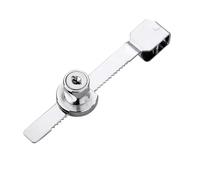 Getdoublerich Glass Cabinet Lock, Sliding Door Display with Key for Cupboard Security Hardware Push Button, Keyed Alike Frameless Latch