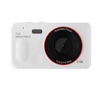Getdoublerich HD Pixel Digital Camera XJ01 2.5K HD 72MP Kids Digital Camera 16X Zoom Entry-Level Monocular Camera Portable Provides Vibrant Colors And Bright(White)