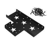 Getdoublerich Heavy Duty 3-Way Pergola Corner Brackets for 4x4 Wooden Posts, T-Bracket Kit for Gazebo Deck Fence Post Extension and Repair