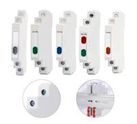 Getdoublerich JD9 Din Rail Indicator Light 230V AC/DC, IP20 Signal Lamp for Circuit Control Systems, 30000 Hours Life, Red Green White Multi-Color