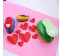Getdoublerich Love Embossing Device, Heart Shape Hole Punch for DIY Crafts, Scrapbooking Cutter, Add a Charming Touch to Your Creative Projects (9mm Love)